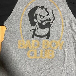 Rare discontinued 3/4 Bad Boys Club shirt smoker logo